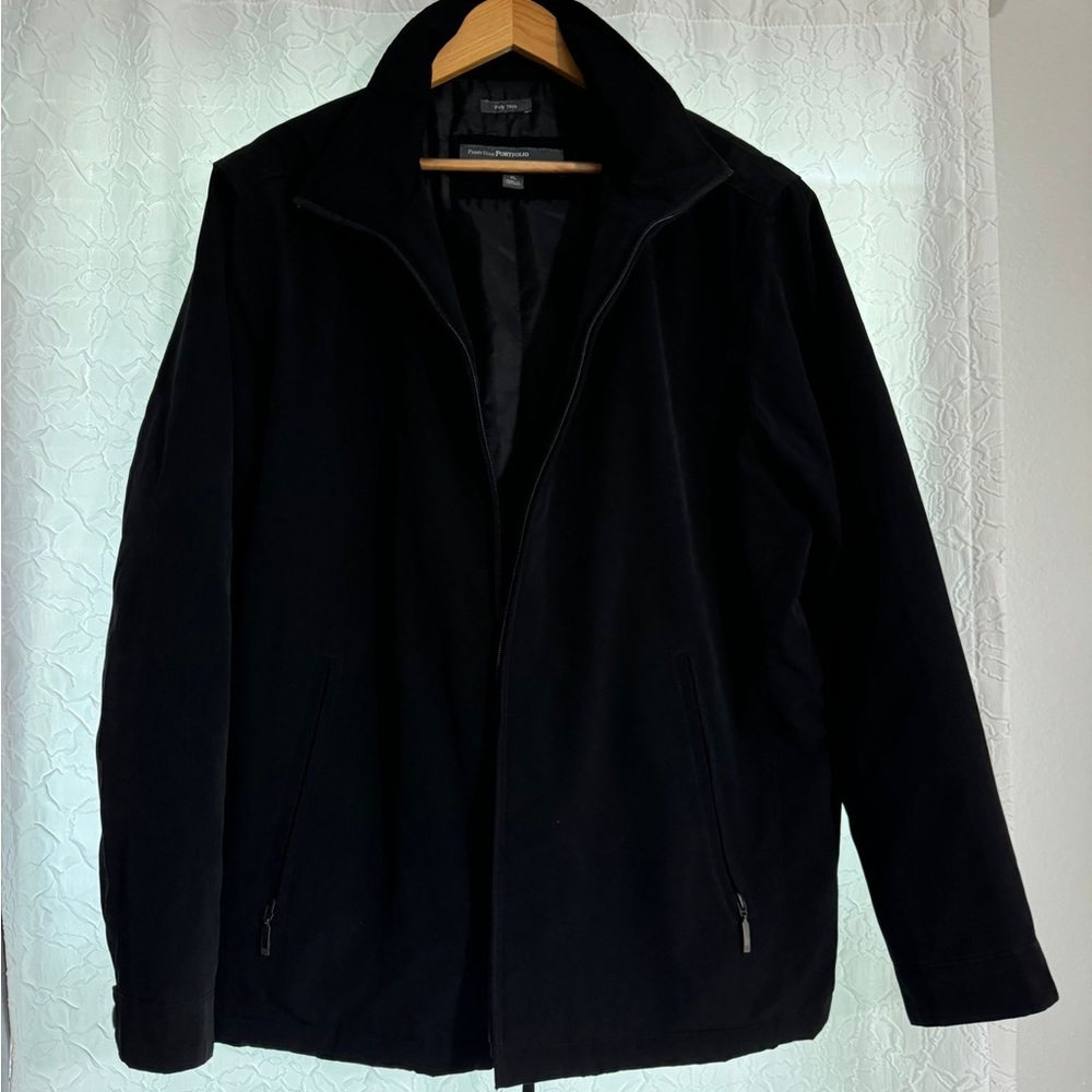 Perry Ellis Black Lightweight Shirt Jacket